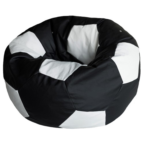 Кресло Мяч Черно-Белый, ЭкоКожа